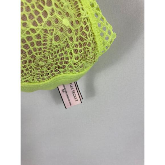 Victorias Secret Neon Yellow Strappy Bralette Size Small - Picture 3 of 4